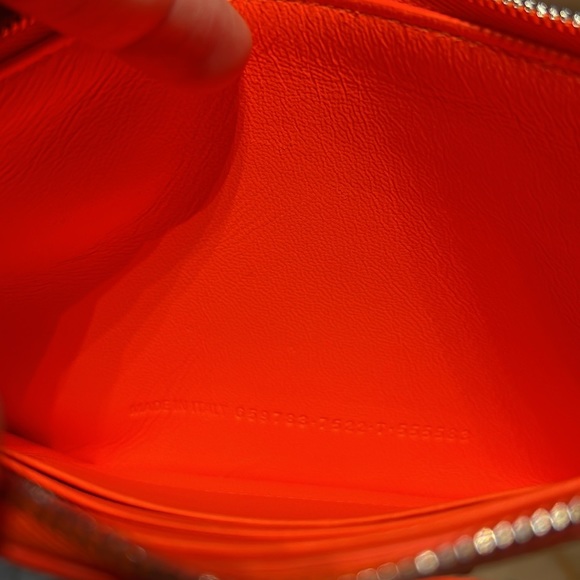 Authentic Balenciaga Passport/Phone and Card holder on lanyard - Neon Orange - Picture 8 of 13